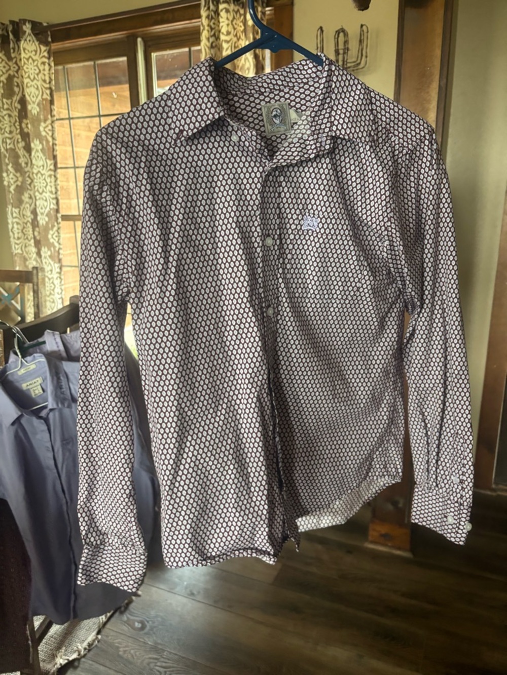 Girls Size 12 Printed Button-Down Shirt-Cinch